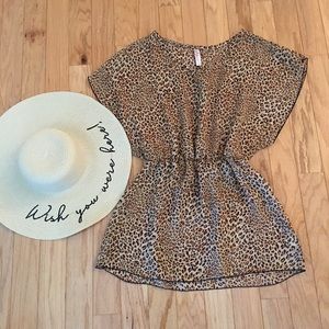 Women's Leopard Skin Print Cover-Up